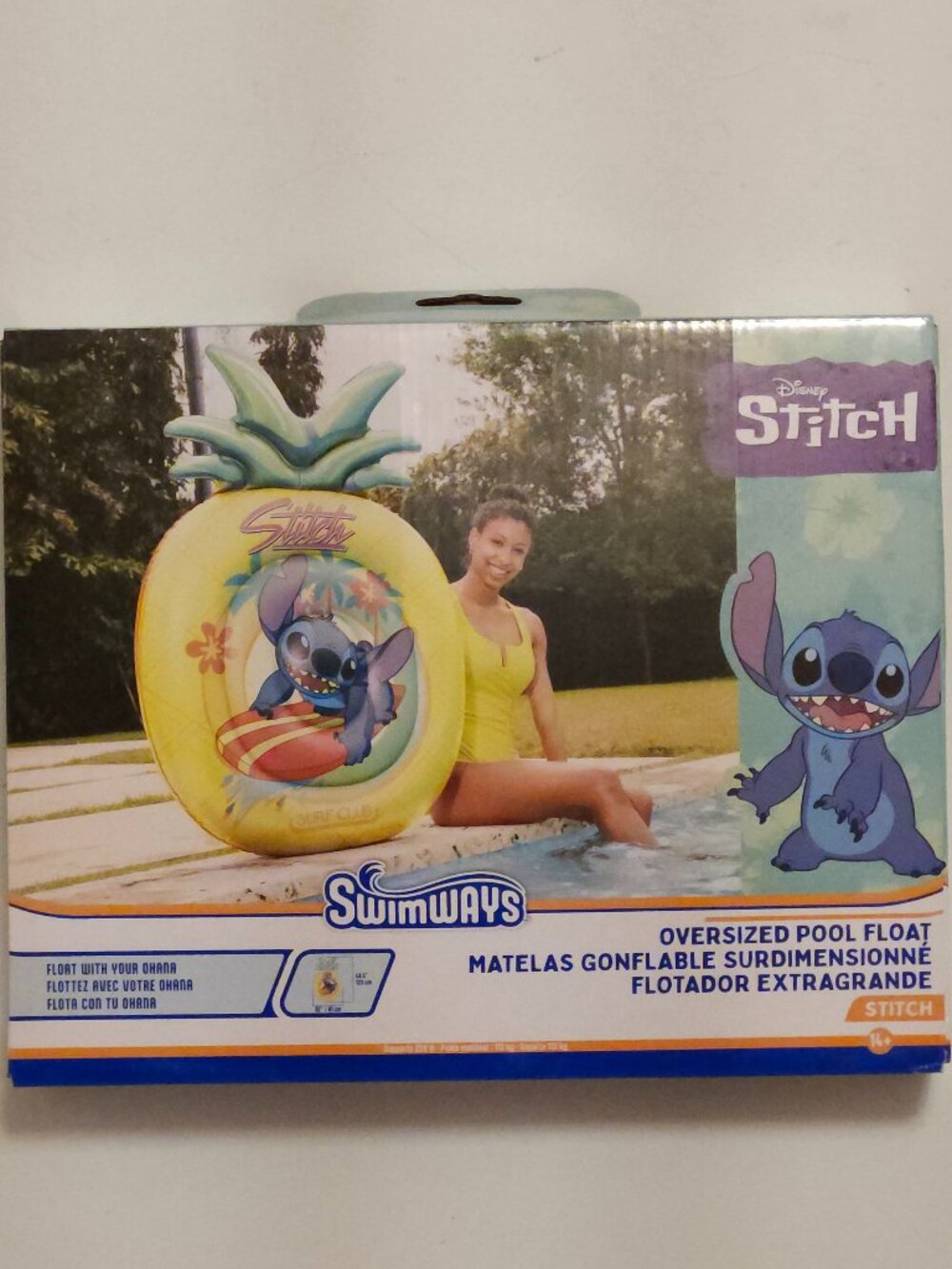 Swimways Stitch Oversized Pool Float Disney Bright Pool Float
